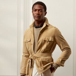 Ralph Lauren Purple Label | Suede Belted Jacket